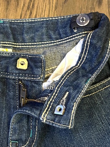 Crazy 8 GIRLS Blue Jeans * Size 7 * Embellished Flare Jeans * Hook/Eye Closure - Picture 7 of 9