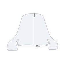 Windscreen Givi transparent Honda Pantheon 150 1998-2002