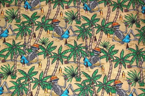 David's Wear Yiume Men's Shirt Size L Skeleton Beachcomber Hawaiian Short Sleeve - Picture 5 of 9