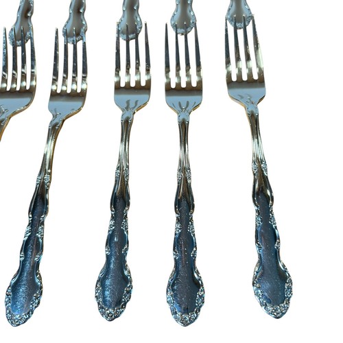 Oneida Flirtation silver plate flatware service for 8 1881 Roger’s 1959 - Picture 6 of 20