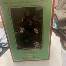 Vintage Muffy Vanderbear Alpine Christmas Tree 1992 - Fully Decorated - Mint