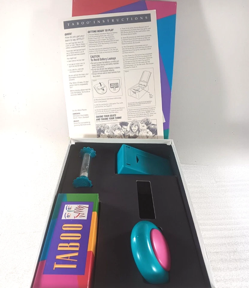 Taboo The Game of Unspeakable Fun circa 1989 A Milton Bradley Game - Image 3 of 3