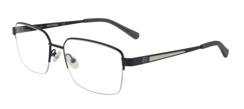 Harley Davidson HD0882 091 Matte Blue Metal Semi Rim Eyeglasses Frame 56-18-140 - 第 3/3 張圖片