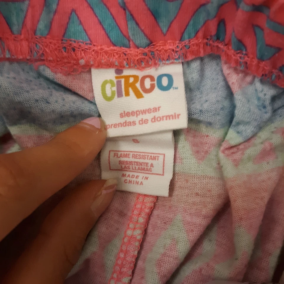 Circo Sleepwear Pants Size S Multicolor Geometric 100% Polyester free shipping  - Image 2 of 4
