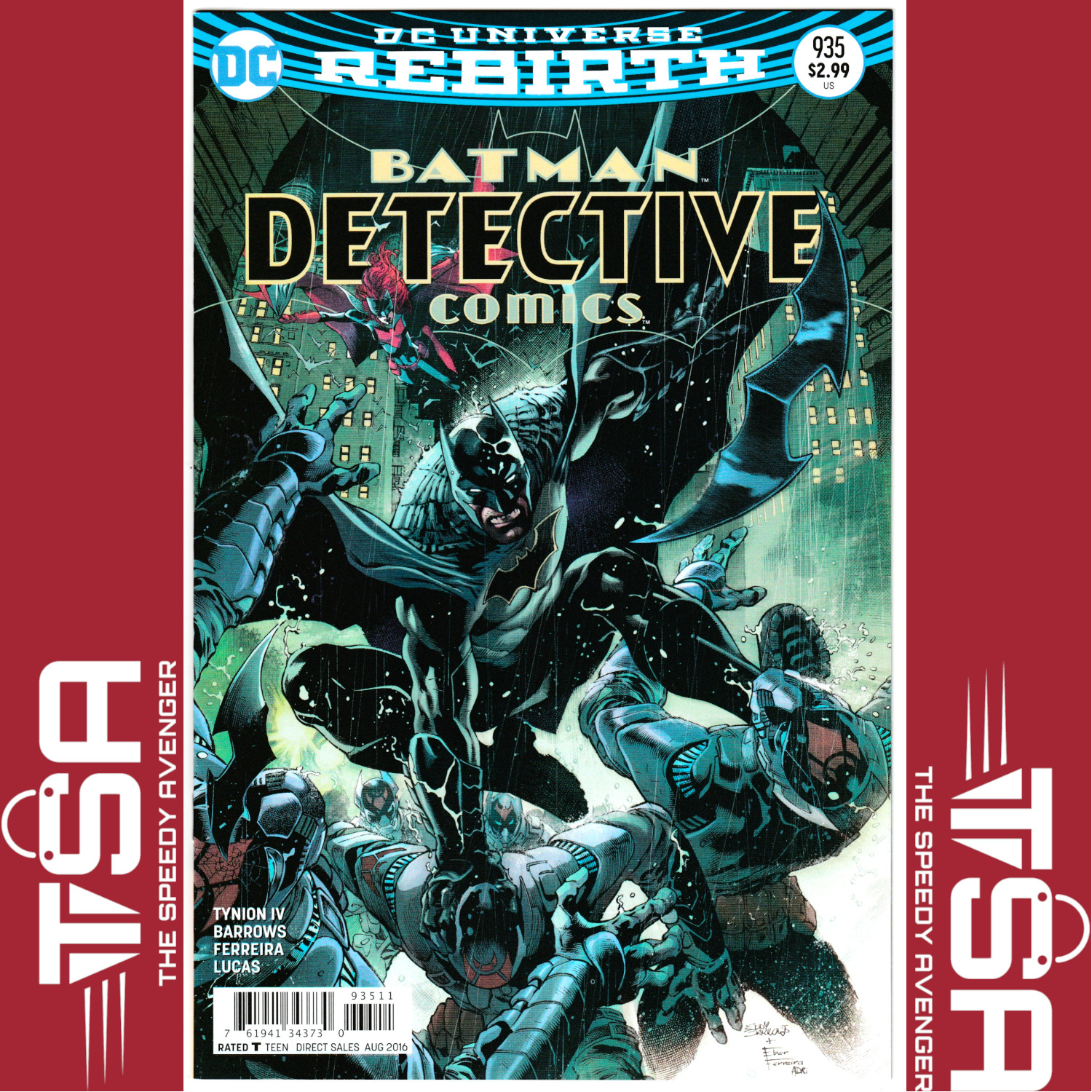 BATMAN DETECTIVE COMICS #935 (Vol 3) Eddy Barrows Regular Cover 2016 DC Comics