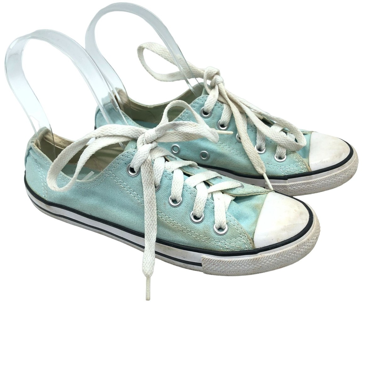 Converse All Star Sneakers Canvas Low Top Aqua Blue Womens 5  display picture 3