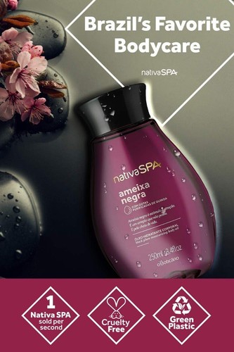 Boticário Nativa Spa Schwarzes Pflaumen-Körperöl 200 ml - Bild 2 von 5
