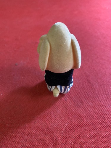 CANE PUPAZZO DI PELUCHE RIGIDO Altezza 8 cm DOG PUPPET Vintage Anni '80 - Foto 2 di 5