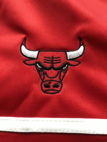 Authentic NBA UNK Chicago Bulls Full Zip Track Jacket Red White Black L - Picture 2 of 5