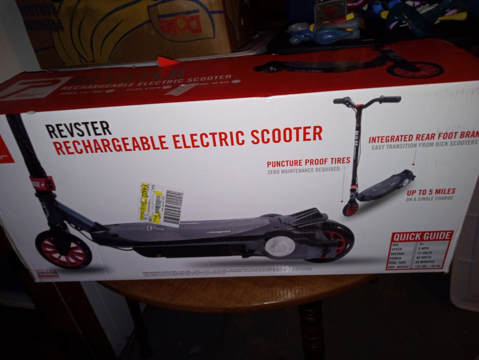 Pulse Performance Products REVSTER Electric Scooter, Black eBay