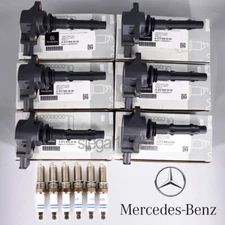 6 Set UF535 Ignition Coils & Spark Plugs for Mercedes C250 GL450 ML350 19005267.