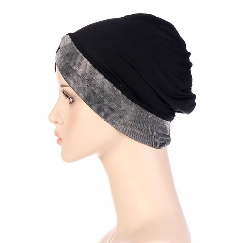 Women Muslim Hijab Inner Cap Beanie Bonnet Turban Chemo Hat Hair Loss Scarf Wrap - Bild 109 von 127