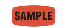 1000 each Sample FOOD MERCHANDISE LABELS 1.25" x .625" ROLL STICKERS Deal