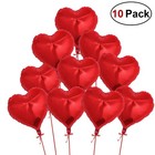  Valentine's Balloons Valentines Party Decorations Helium Foil Red Heart