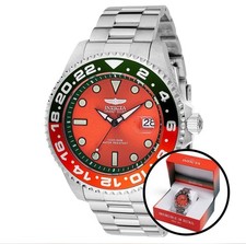 🤩 49118 - Invicta Grand Diver Miami Edition Orange Green Automatic Men's 47mm
