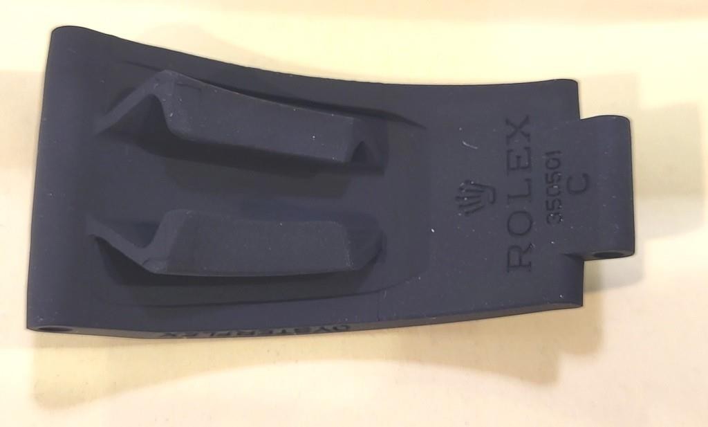 【純正】ROLEX OYSTERFLEX バンド 350501 AUTHENTIC ROLEX OYSTERFLEX 20MM Black Rubber Band 350501