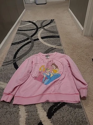Disney Store Princess Pink Sweatshirt Size Medium(7/8) - Image 1 of 4