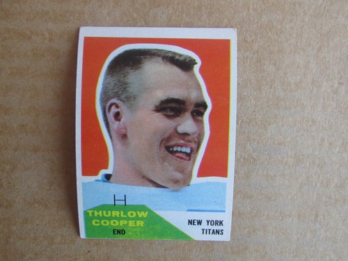 1960 Fleer Football Karte Einzeln komplett Ihr Set wählen wählen Sie Update 10/6 - Bild 135 von 242