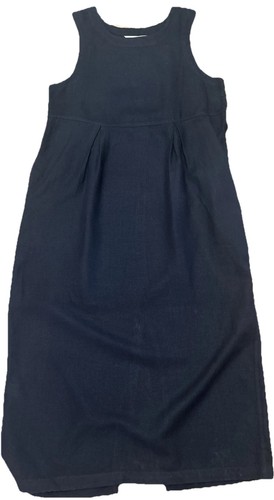 Maglione abito lungo girocollo lino Eddie Bauer taglia M senza maniche modesto spiaggia - Foto 1 di 4