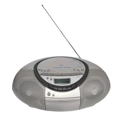 Sony CD Radio Cassette-Corder CFD-S350 Portable Boombox Tape AM/FM Player Tested