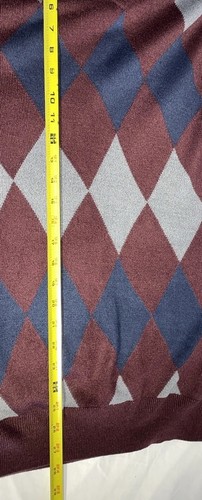 DOCKERS Herren Pullover Argyle Sweater Gr. XL Burgund, Blau, Grau - Bild 15 von 16