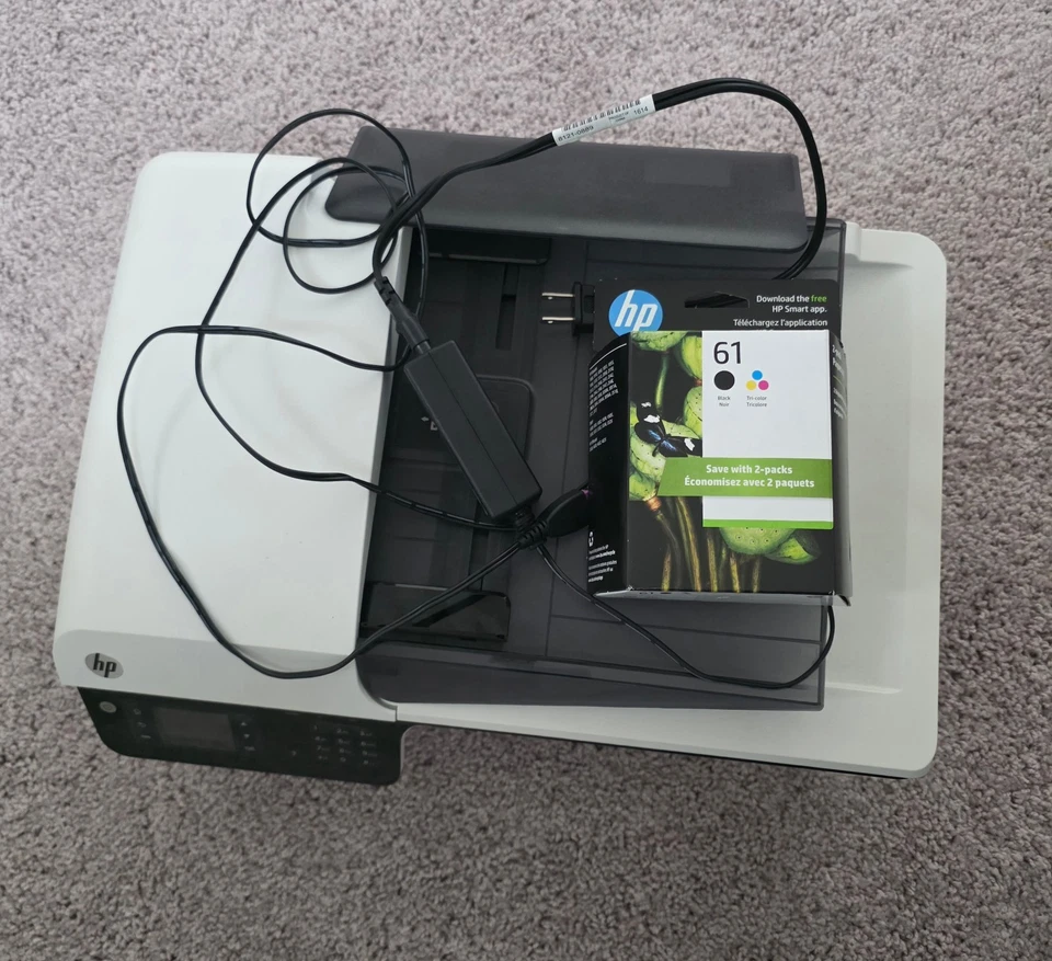 HP OfficeJet 2620 Printer with New 61 Color/Black Ink Prints, Copy, Scans, Fax - Image 3 of 4