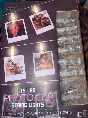 LED Foto Clip Lichterkette Batteriebetrieben Bilderaufhänger Licht mit 15 Clips - Bild 2 von 3