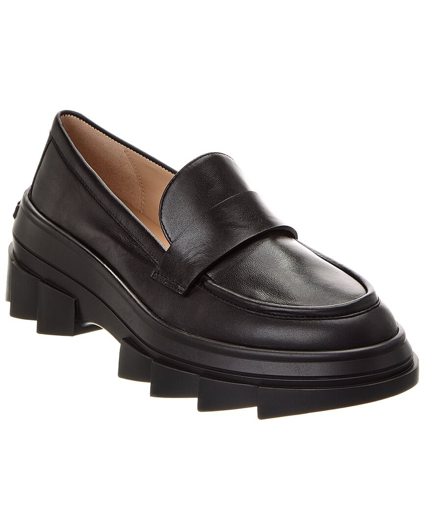 Кожаные мокасины Stuart Weitzman Noho женские черные 8