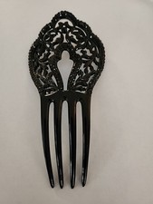 Vintage Black Hair Comb Accessory