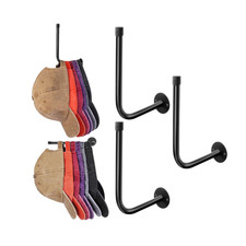 hat rack for baseball caps wall mounted metal organizer holds 20 hats 3 pack