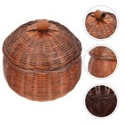 Praktischer Eierkorb Holzlager Korb Haushalt Obstkorb Eier Accessoire