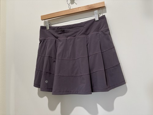 Lululemon Pace Rival Skirt Sz 6 Tall/Long *4-way Stretch 15" Graphite Purple - Picture 8 of 9