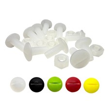 Lettercraft Nylon Nuts & Bolts - x10 Pack - For Taxi & Driving School Roof Sign