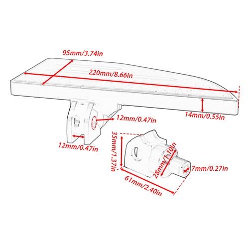 Front Rider Footpegs Floorboards For Kawasaki Vulcan S 650 EN650 2015+ Aluminum - Picture 2 of 12
