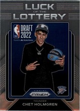 2022-23 Panini Prizm Luck of the Lottery #13 Chet Holmgren - BSK