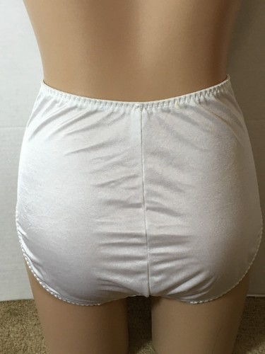Vtg L/XL/2XL SATIN Stretch PANTY Brief Shaper Light Control lace NATURAL ACCENTS - Picture 4 of 10