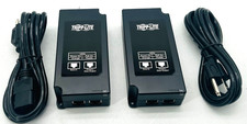 2X TRIPP LITE NPOE-30W-1G 1-PORT GIGABIT MIDSPAN INJECTOR w/ POWER CORDS