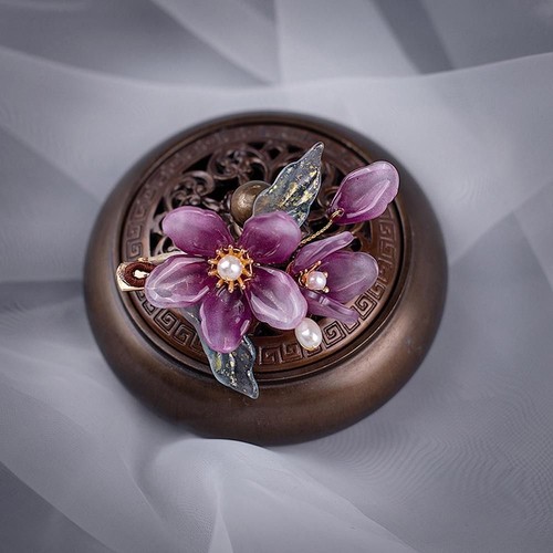 Korean Barrettes Women Duckbill Clips Chinese Hanfu Hairpins Flower Hair Clips - Picture 11 of 12