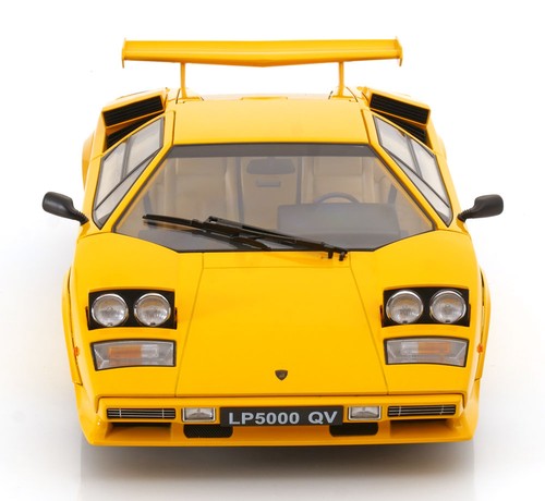 KK Scale 1:12 LAMBORGHINI COUNTACH LP 5000S QV YELLOW 1985 OPENING DOORS/BONNET - Picture 7 of 10