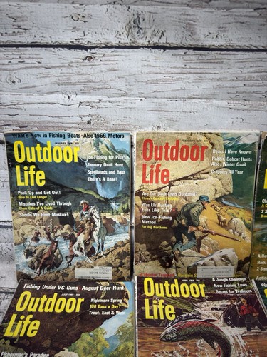 Vintage Outdoor Life Jagd/Angel Magazin 1969 Komplettsatz mit 12 Ausgaben - LOT - Bild 5 von 9