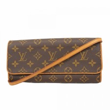 Louis Vuitton Monogram Pochette Twin GM Shoulder Bag M51852 Brown ... GZl1cdcv