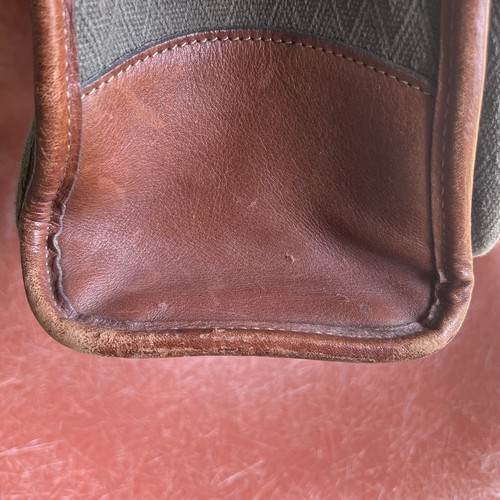 Torba tornister Ghurka nr 17 - Teczka na laptopa - Vintage płótno skośne i skóra - Zdjęcie 3 z 9