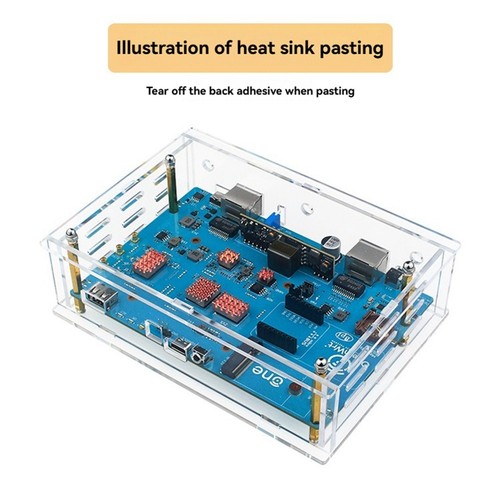 Dissipateur thermique en cuivre pour OpenWrtOne pour Banana Pi OpenWrtOne Dev Board kit de refroidissement N8A6 - Photo 3/6