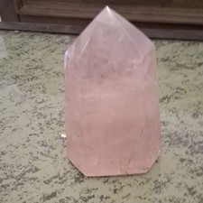 4"x3" Rose Quartz Crystal Polished  Point for Meditation, Energy, Chakra, Reiki