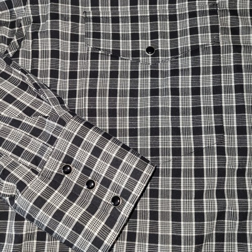Wrangler Hemd Black Pearl Snap Herren XXL schwarz kariert TEXAS COWBOY RANCH GETRAGEN - Bild 3 von 11