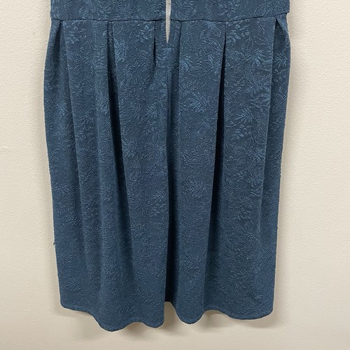 Lularoe Amelia Solid Peacock Blue Embossed Texture Design Women’s Size 3XL - Picture 6 of 7
