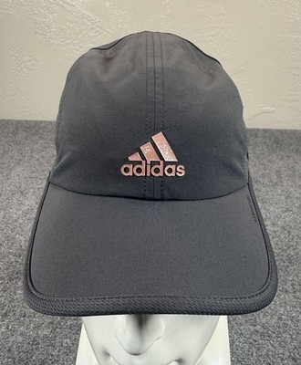 Adidas Hat Cap Strap Back Gray AEROREADY Superlite 2 Running Lightweight Womens