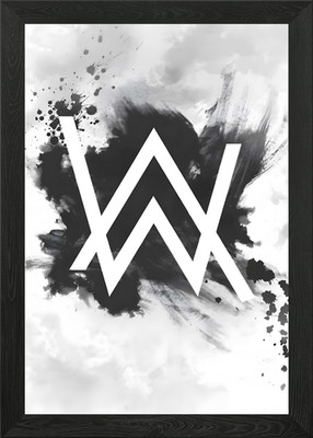 Alan Walker Logo Abstract Art Framed Wall Art Poster Canvas Print Picture