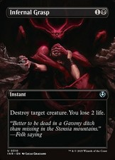 INFERNAL GRASP (BORDERLESS) FOIL INNISTRAD REMASTERED MAGIC THE GATHERING 0310