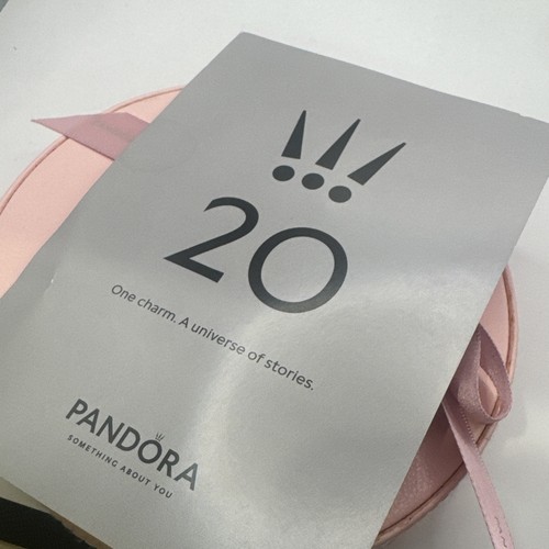 Authentic Pandora 20th Anniversary 2020 Limited Edition Silver HEART Charm - Picture 9 of 9
